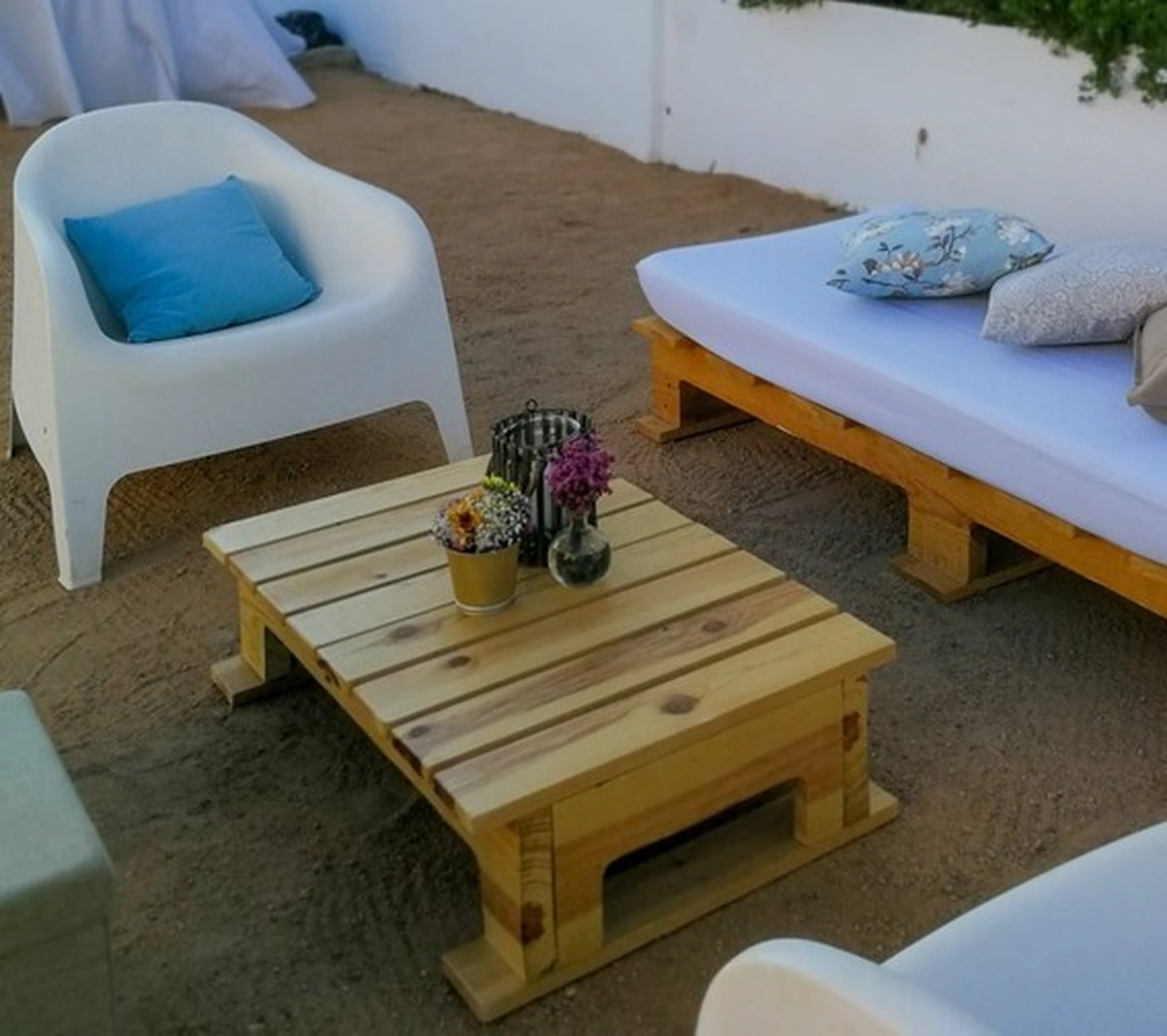 Mesa de centro de madeira